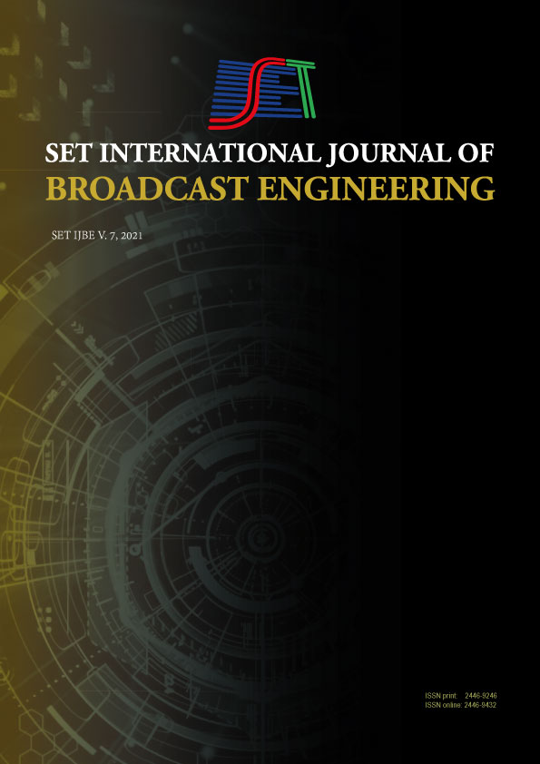 					Visualizar v. 7 (2021): SET INTERNATIONAL JOURNAL OF BROADCAST ENGINEERING
				